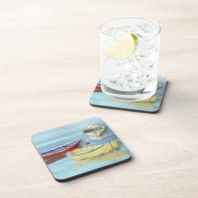 Posavasos Prácticos de costa de los barcos de la mañana del (Lado Derecho)