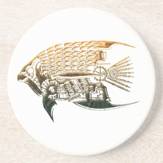 Posavasos Prácticos de costa de los pescados de Steampunk