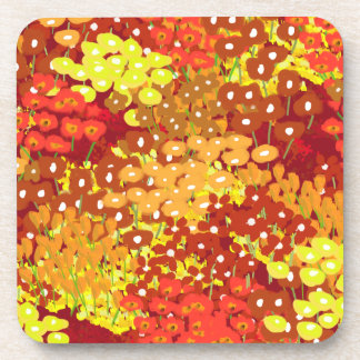 Posavasos Prácticos de costa de los Wildflowers del verano