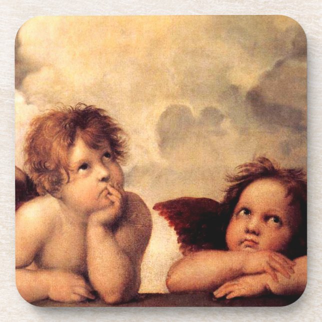 Posavasos Prácticos de costa de Sistine Madonna de las (Frente)
