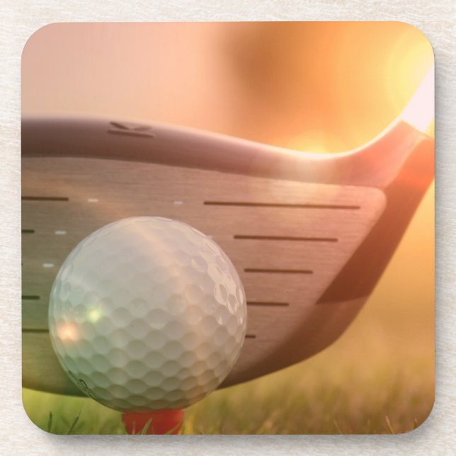 Posavasos Prácticos de costa del corcho del Putter del golf (Frente)