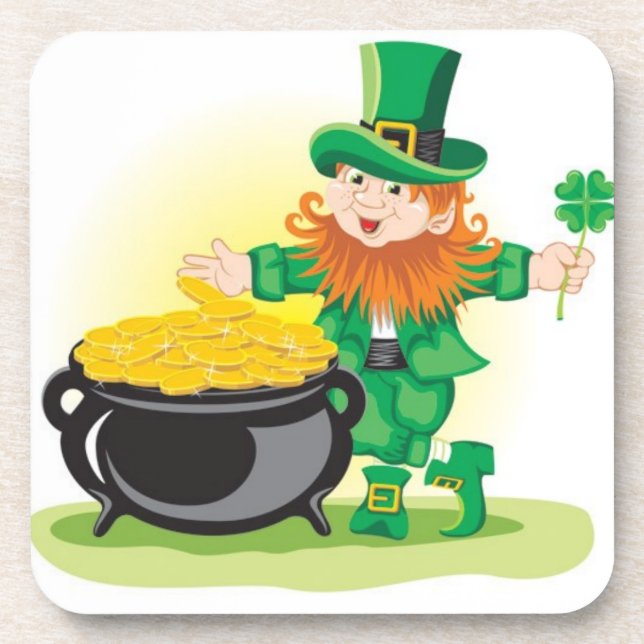 Posavasos Prácticos de costa del día del St Patricks fijados (Frente)