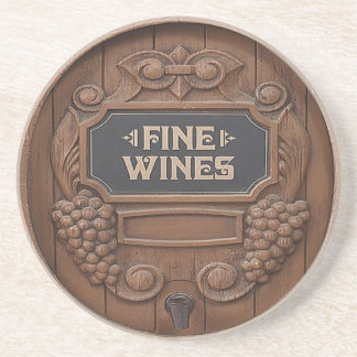 Posavasos Prácticos de costa del diseño del barril de vino