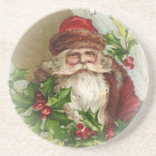 Posavasos Prácticos de costa del navidad de Papá Noel del
