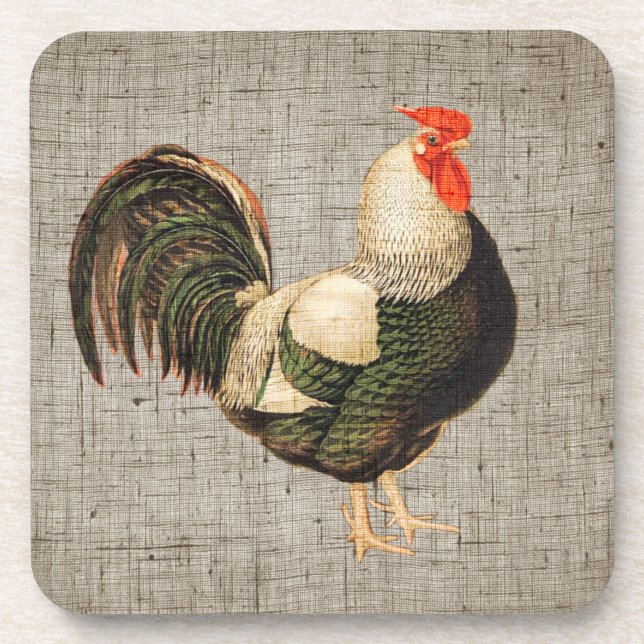 Posavasos Prácticos de costa del pollo con la parte (Frente)