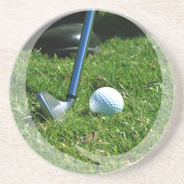 Posavasos Prácticos de costa del putt del golf (Frente)