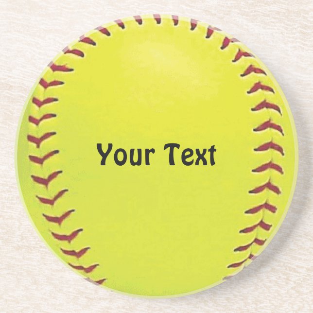 Posavasos Prácticos de costa del softball de Fastpitch (Frente)