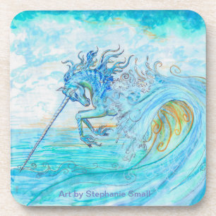 Posavasos Prácticos de costa del unicornio del agua
