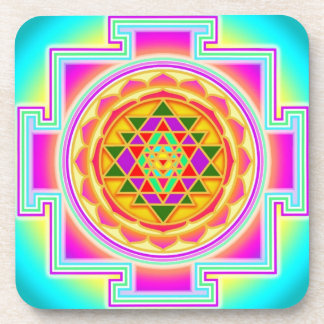 Posavasos Prácticos de costa del yantra de Shri
