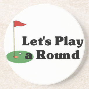 Posavasos Prácticos de costa divertidos del golf