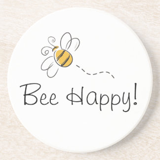 Posavasos Prácticos de costa felices de la abeja