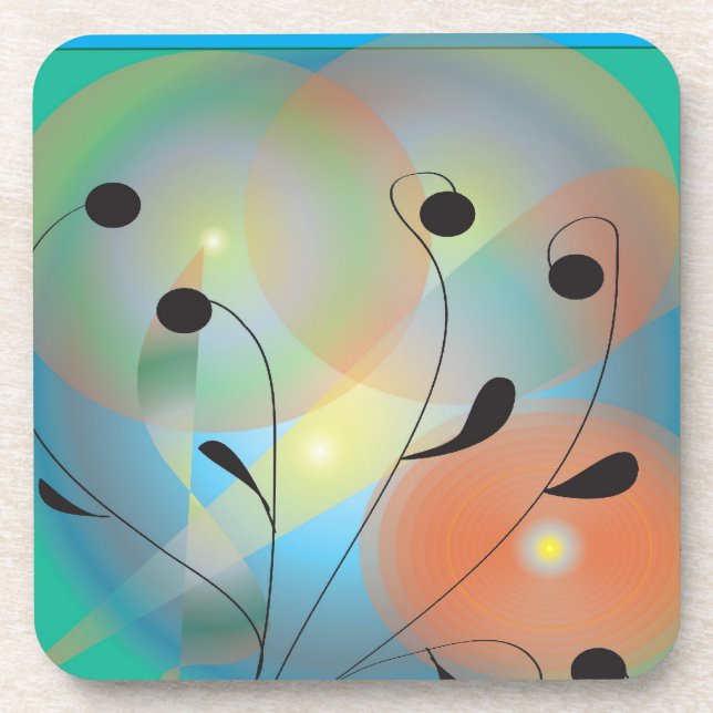 Posavasos prácticos de costa (fije de seis) (Frente)