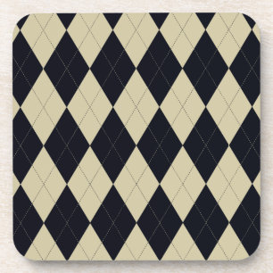 Posavasos Prácticos de costa negros y poner crema de Argyle