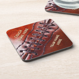 Posavasos Prácticos de costa personalizados del fútbol para