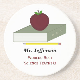 Posavasos Prácticos de costa personalizados del profesor