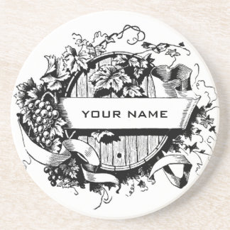 Posavasos Prácticos de costa personalizados del vino