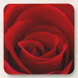 Posavasos Prácticos de costa plásticos duros "rojos" con la