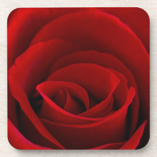 Posavasos Prácticos de costa plásticos duros "rojos" con la