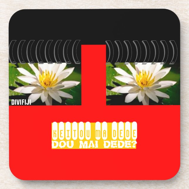 Posavasos Prácticos de costa rojos de la diversión (Frente)