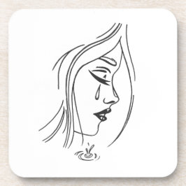 Posavasos Prácticos de costa tristes del chica