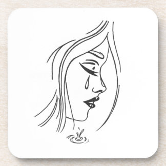 Posavasos Prácticos de costa tristes del chica