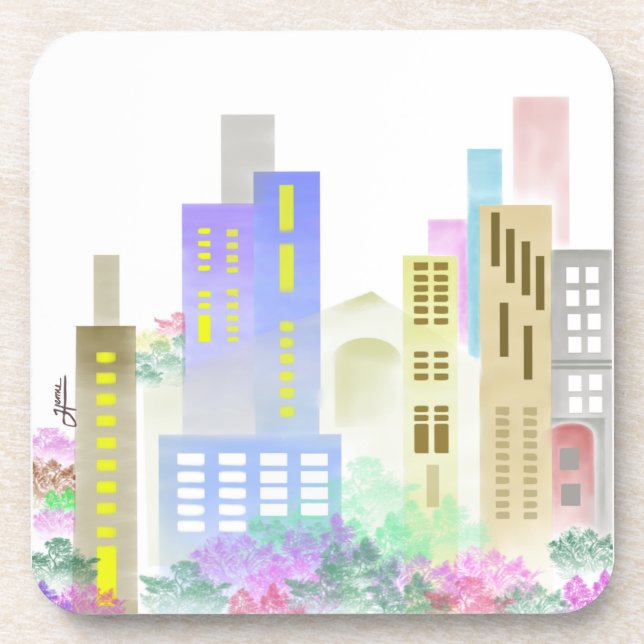Posavasos Prácticos de costa urbanos (Frente)