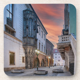 Posavasos Prague Old Town Street Hard Plastic Coaster