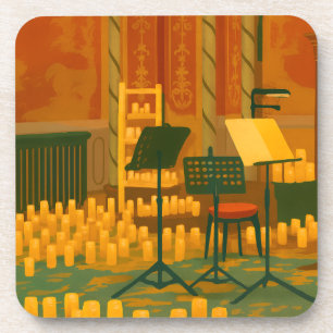 Posavasos Preludio iluminado por velas - Sala de música, Bri