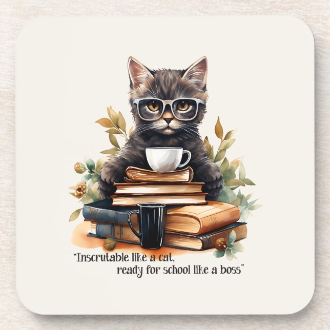 Posavasos Preparado Para La Escuela Como Un Jefe (Frente)