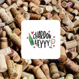 Posavasos Preppy Chardonnay Funny Bebe Coaster