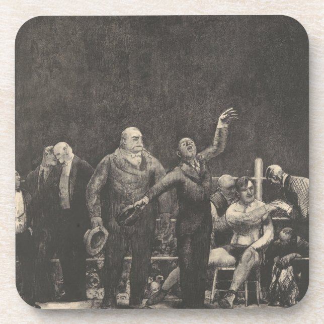 Posavasos Presentamos a John L. Sullivan - George Bellows (Frente)