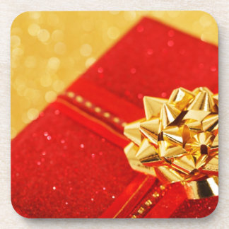 Posavasos Presente de Navidad Rojo