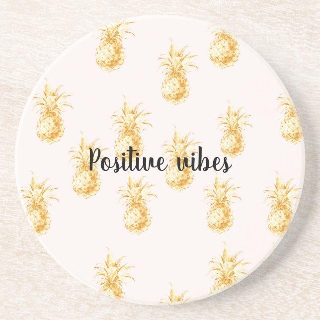 Posavasos presupuesto personalizado de Rubor Gold Tropical P (Frente)