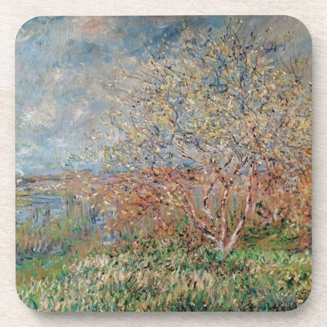Posavasos Primavera de Claude Monet el | (Frente)