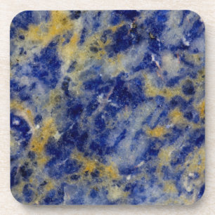 Posavasos Primer plano de una sodalita azul
