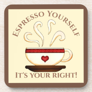 Posavasos Primera enmienda: Espresso tú mismo