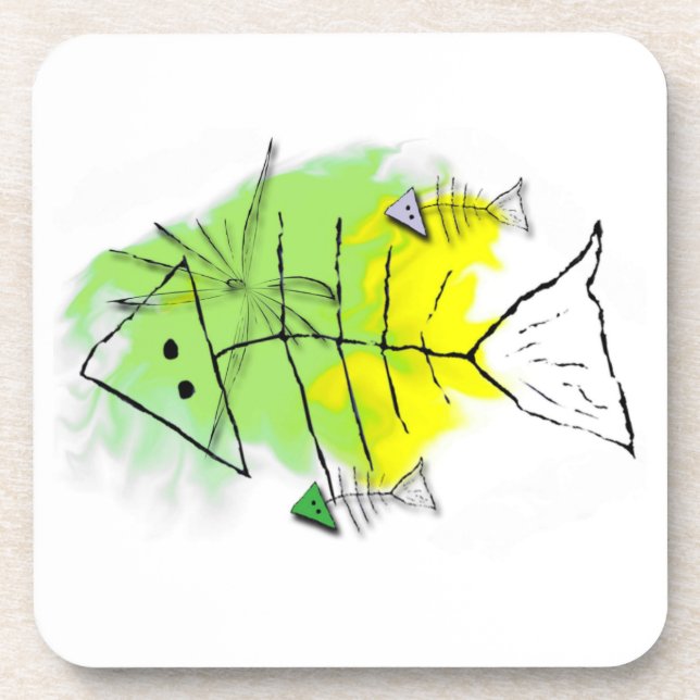 Posavasos Primitive Fish Cork Coaster (Frente)