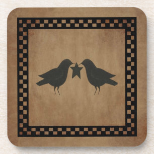 Posavasos Primitivo Crows Cork Coaster
