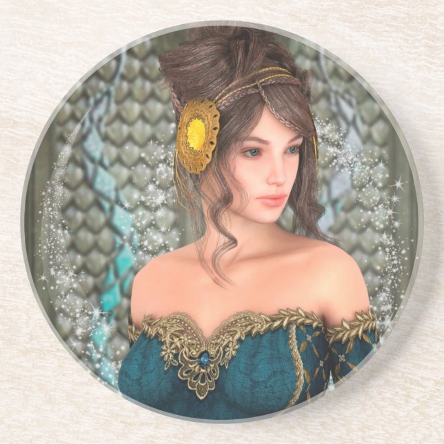 Posavasos Princesa de cuento de hadas (Frente)