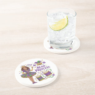 Posavasos Princesa de las cuentas - Mardi Gras
