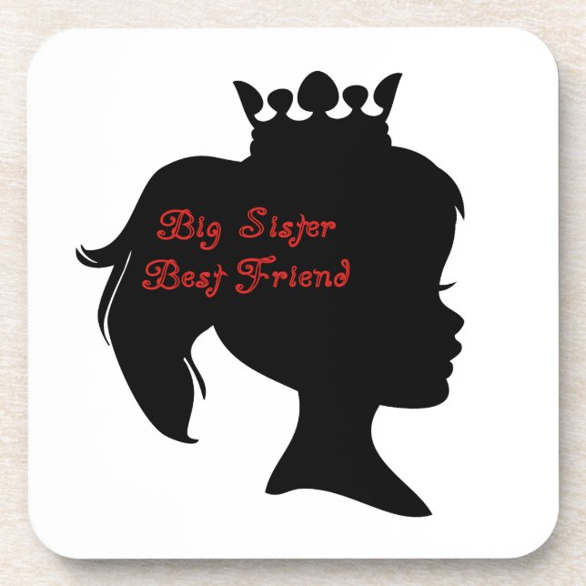 Posavasos Princess Big Sister Mejor Amigo (Frente)