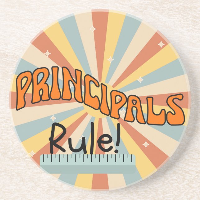 Posavasos Principal Coasters, Retro Coasters for Principal (Frente)