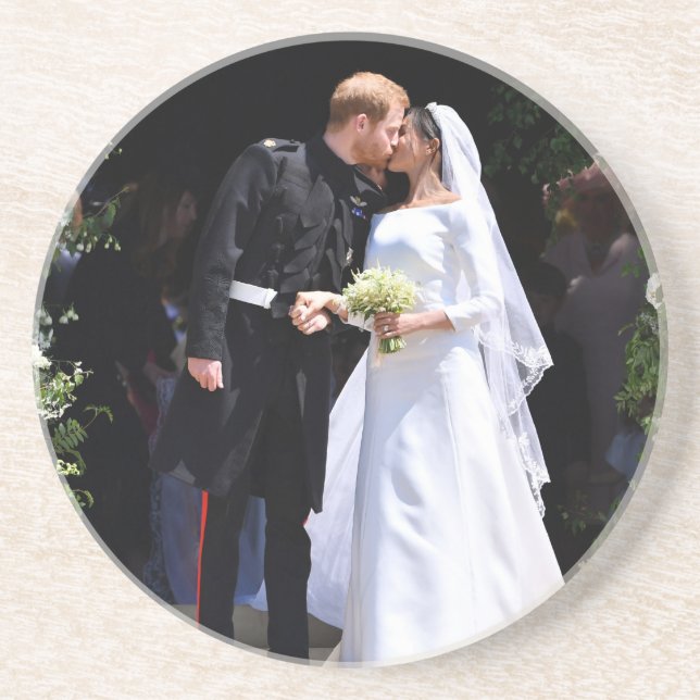 Posavasos Príncipe Harry y Meghan Markle Boda Real (Frente)