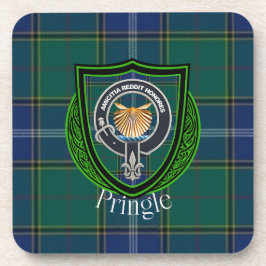 Posavasos Pringle Scottish Clan Tartan & Crest