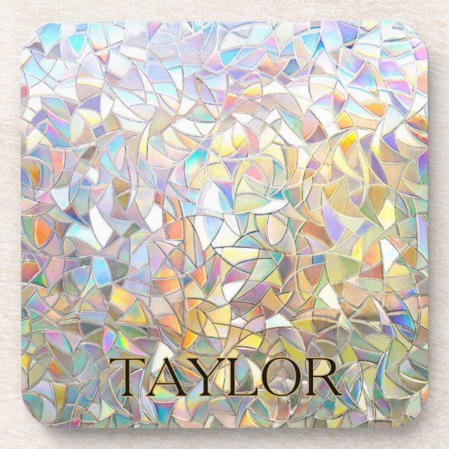 Posavasos Prismatic Stained Glass Effect - Rainbow Prismatic (Frente)