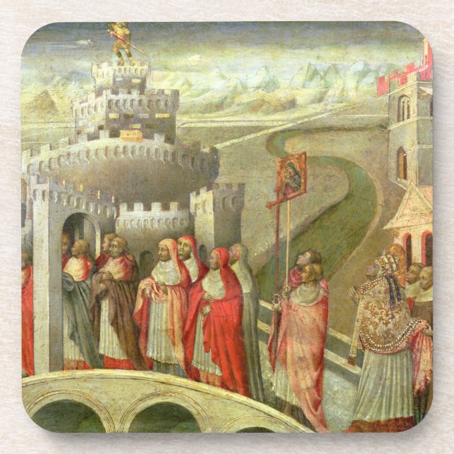 Posavasos Procesión de St Gregory al St. Ángel de Castel (Frente)