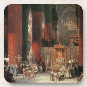 Posavasos Procesión en la catedral de Sevilla, 1833 (aceite