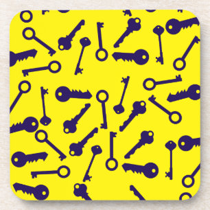 Posavasos Producto de patrón azul clave