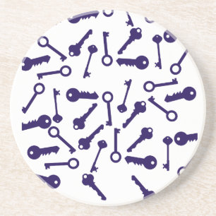 Posavasos Producto de patrón azul clave