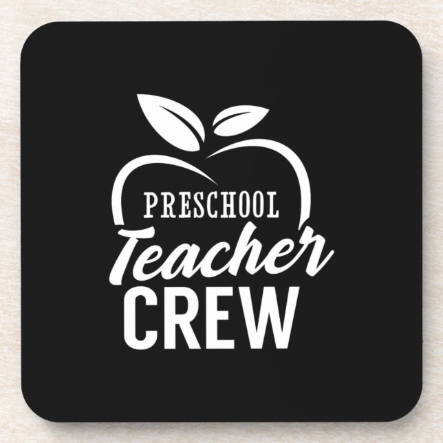 Posavasos Profesora de Regalos | Equipo docente preescolar (Frente)